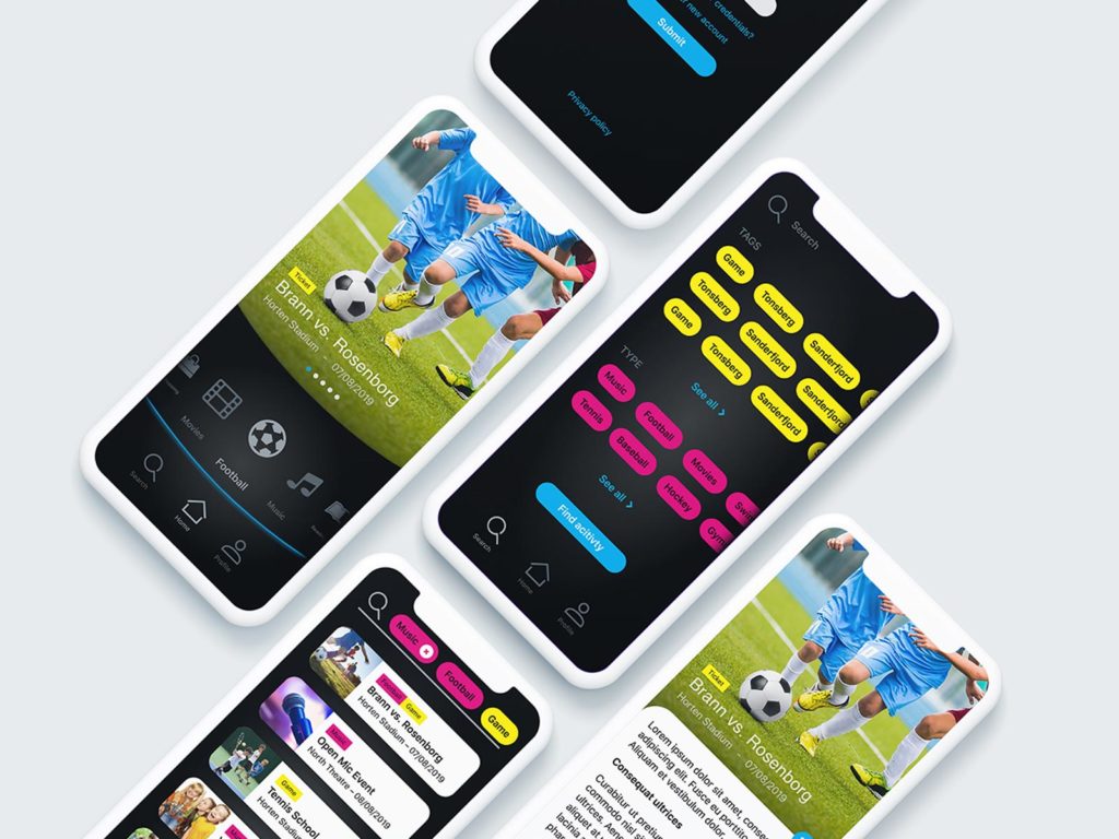 Exim Design mockup